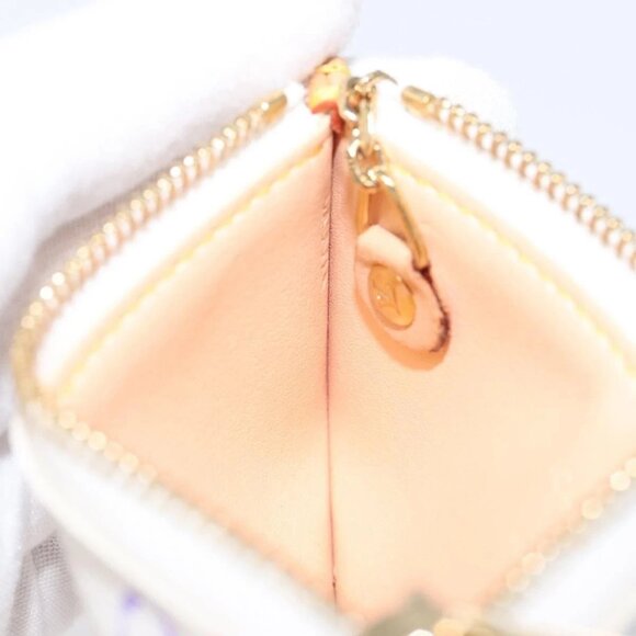 LOUIS VUITTON Monogram Multicolor Pochette Cles Purse White M92655 Auth 116241AM - Picture 10 of 16